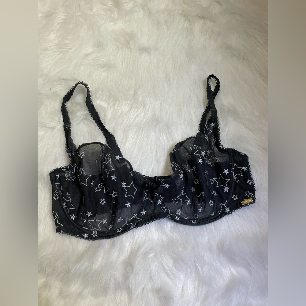 Adore Me Blue Starry Bralette